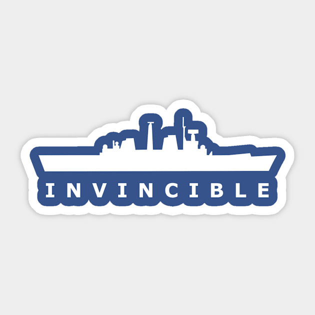 HMS Invincible (R05) Sticker by The Warshipologist